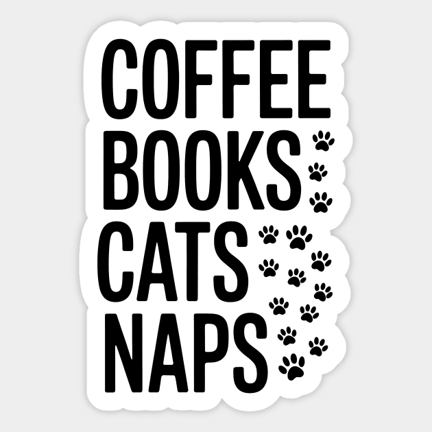 Coffee Books Cats Naps Sticker by Rachel's Store 6